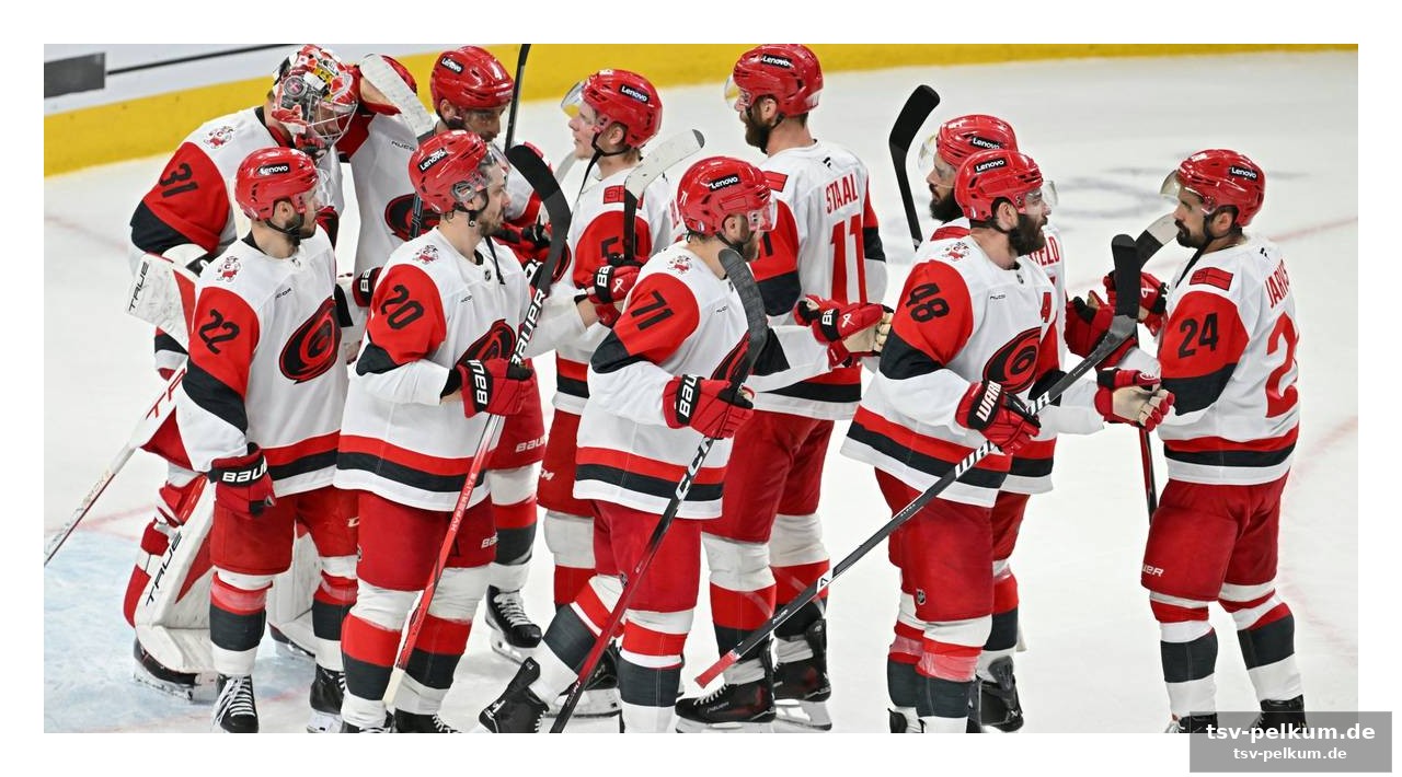 Dominanz pur: hurricanes kontrollieren das spielgeschehen