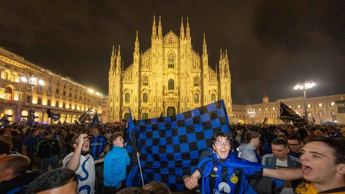 Inter feiert die 21. meisterschaft: der duomo wurde zur nerazzurri-arena