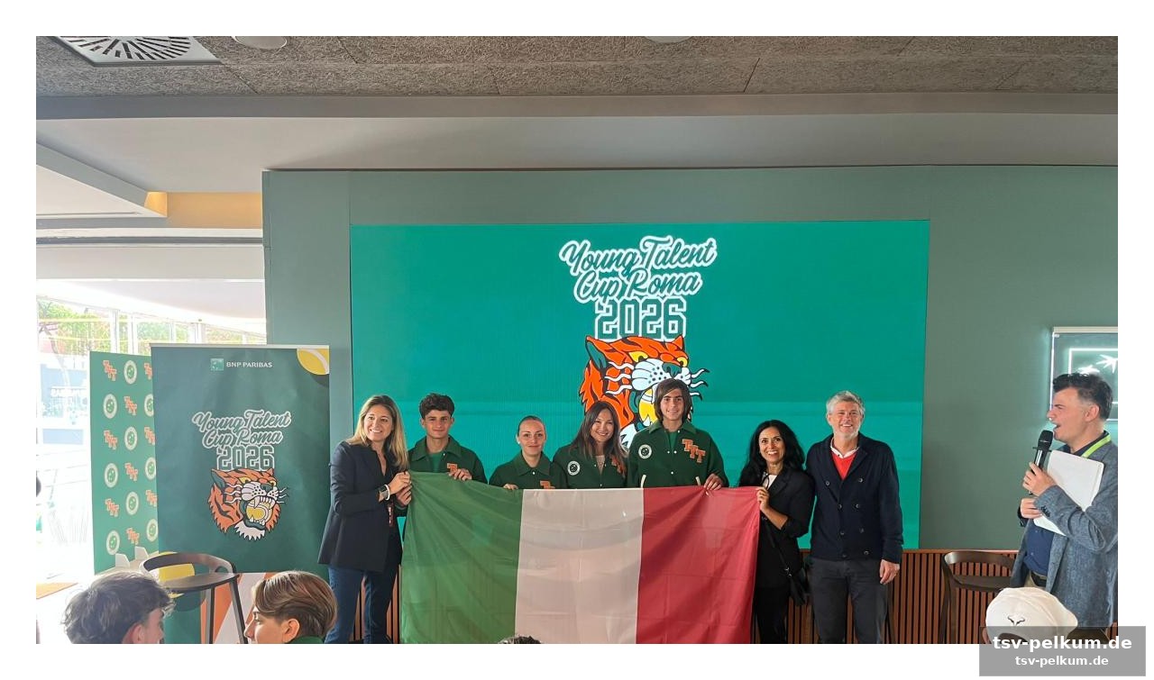 Ein internationales treffen der tennis-hoffnungen