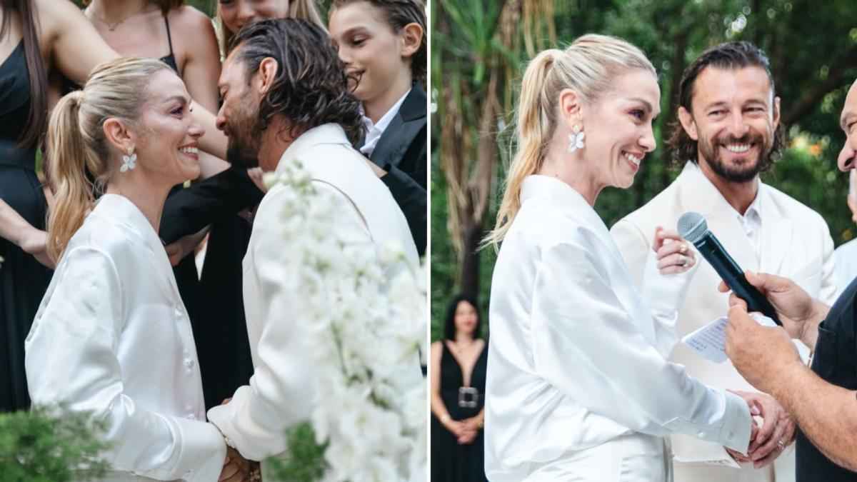 Italienisches liebesfest: ehemalige ballerina und fußballer erneuern schwur!