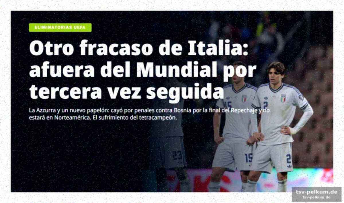 Marca zieht die reißleine: „italia, el drama más grande del fútbol mundial“