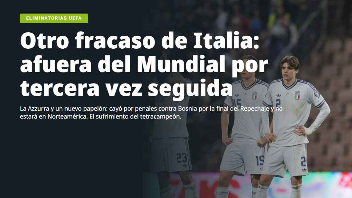 Italiens wm-debakel: europas fußball-macht kollabiert – die internationalen medien sprechen vom „größten drama aller zeiten“
