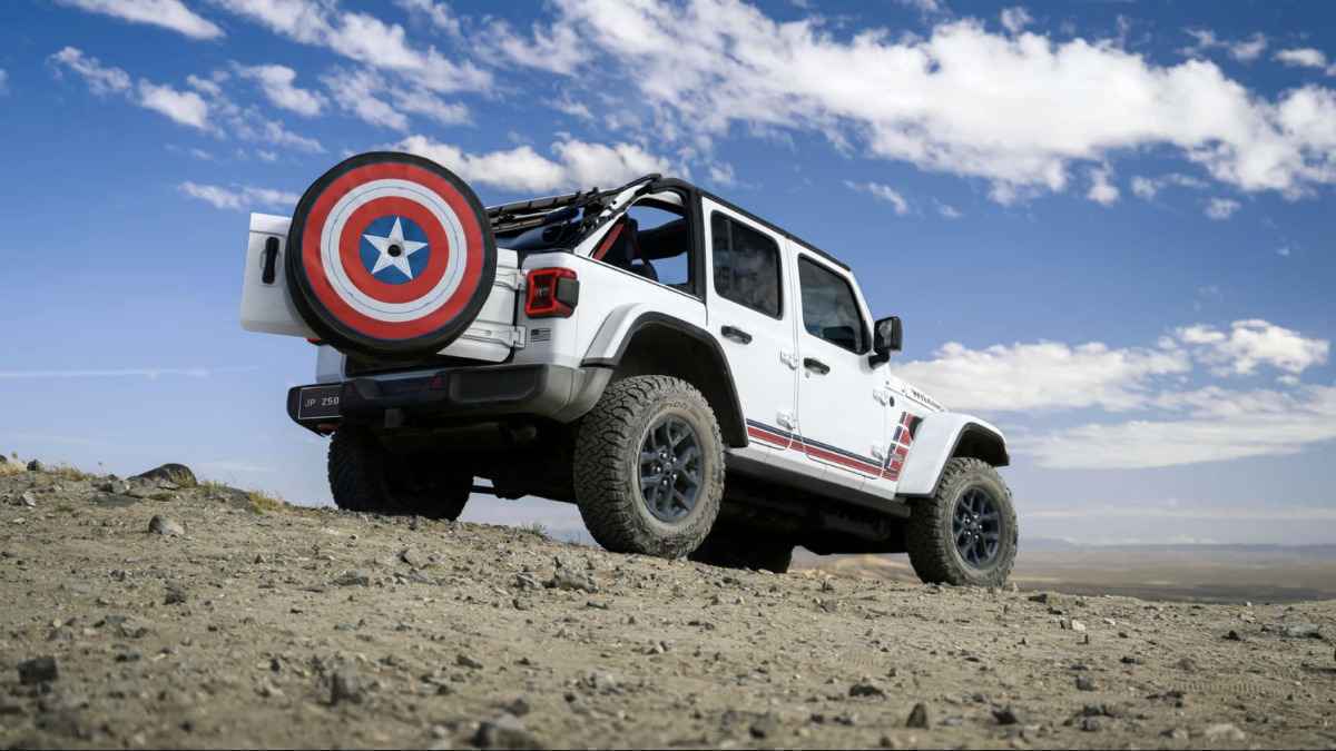 Jeep wrangler america250: patriotische limited edition mit marvel-bezug!