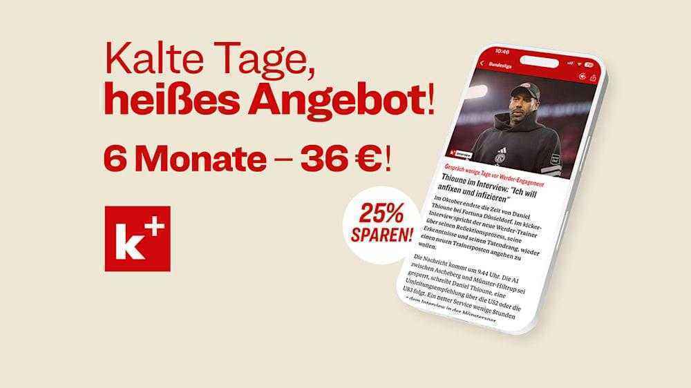 Kicker+ angebot: 6 monate zum sparpreis – verpassen sie keine sportnews!