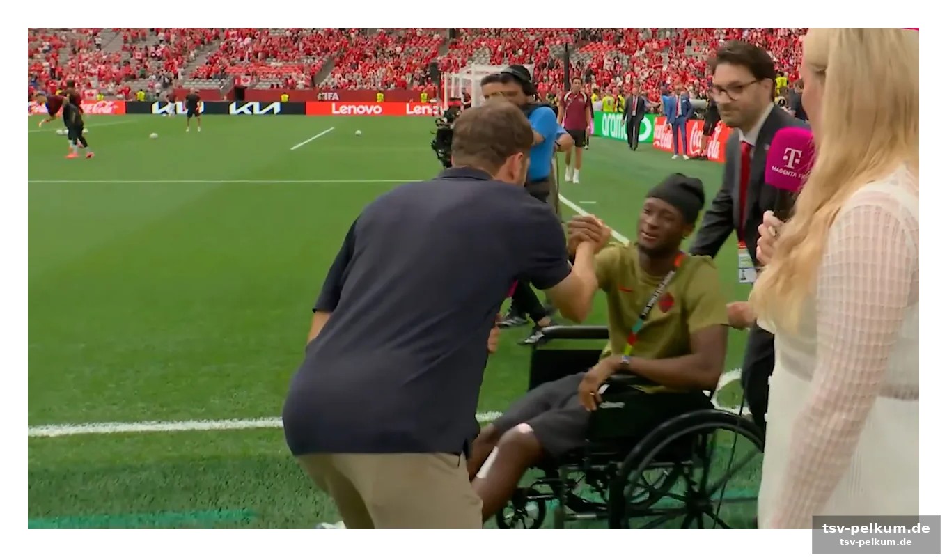 Die szene, die sprach: müller und koné