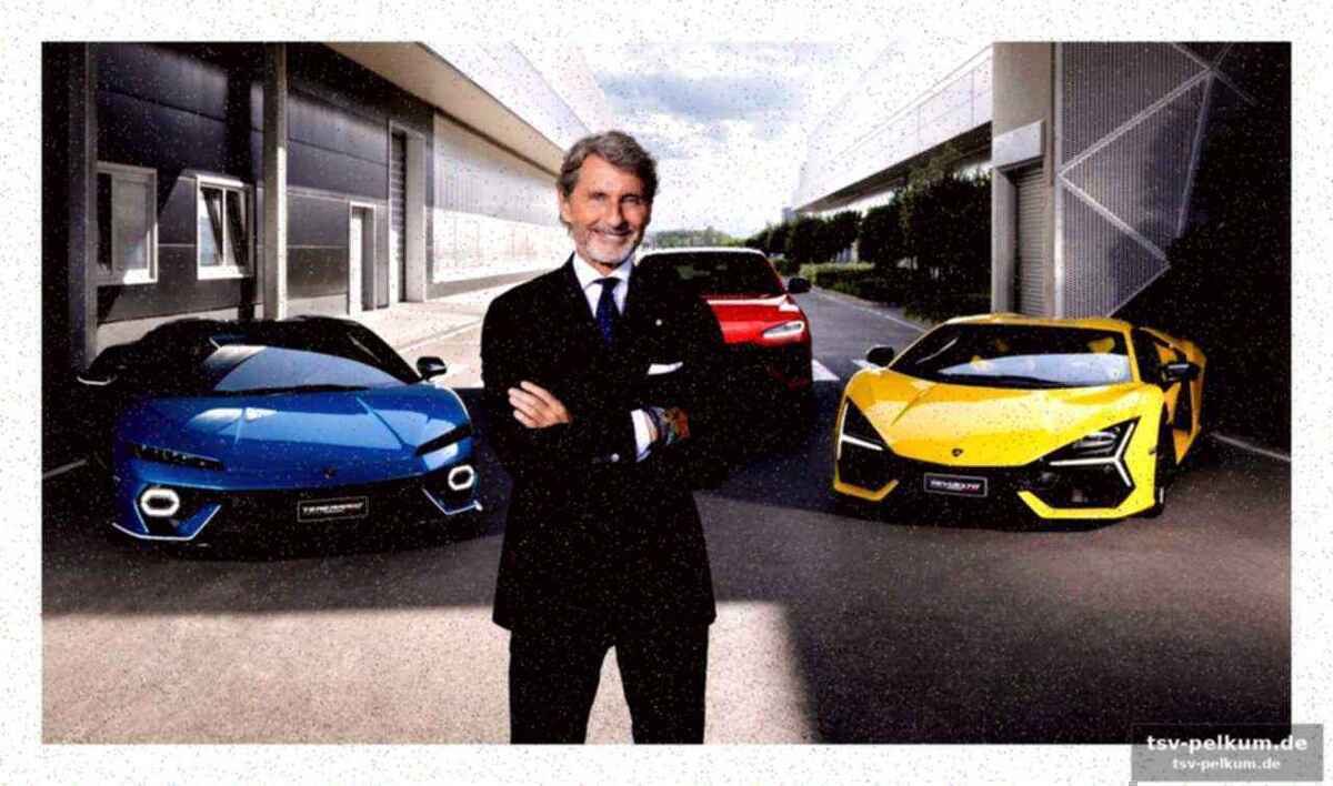 Markt geht links, lamborghini geht rechts