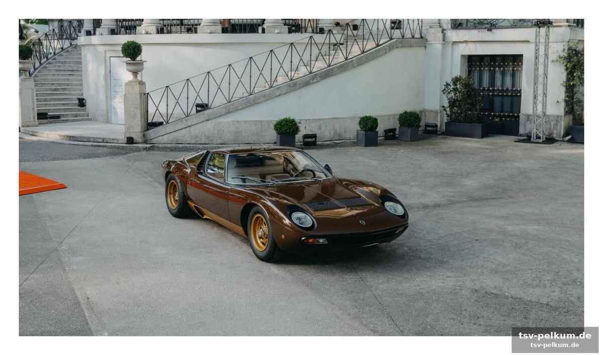 Die miura sv: eine ikone der supercar-ära