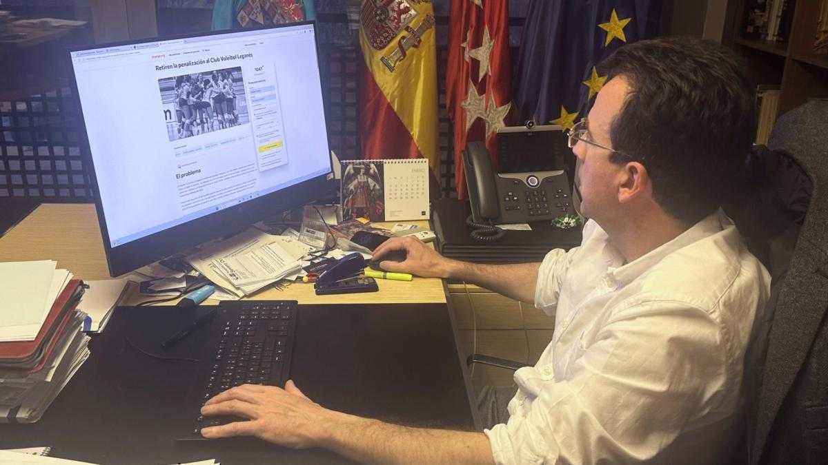 Leganés' bürgermeister unterstützt volleyball-team nach umstrittener strafe