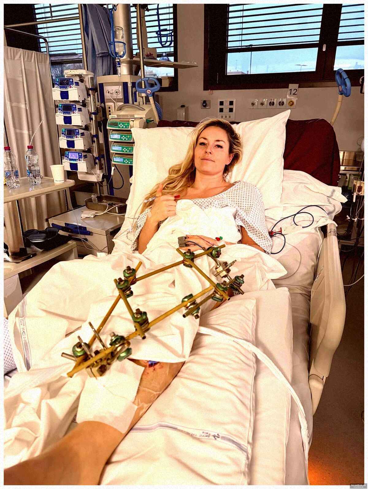Vonn meldet sich aus dem krankenhaus zu wort