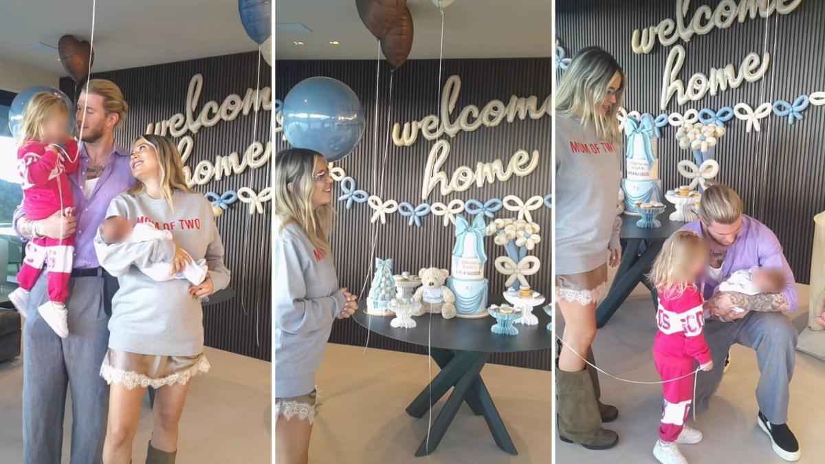 Loris karius und diletta leotta: heimkehr mit baby leonardo – torte, ballons und ein prinz im arm