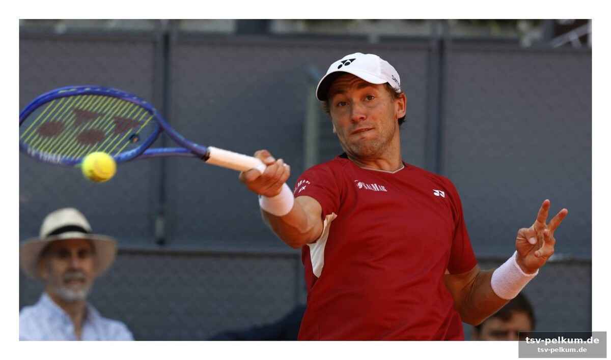 Spannung auf dem manolo santana court