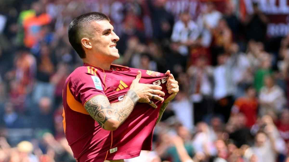 Mancini schlägt zweimal zu und schießt roma in die champions league