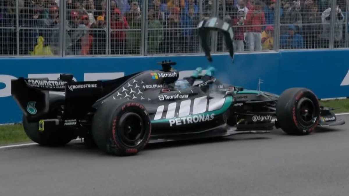 Mercedes-motorschaden in kanada: russell verliert führung, antonelli triumphiert