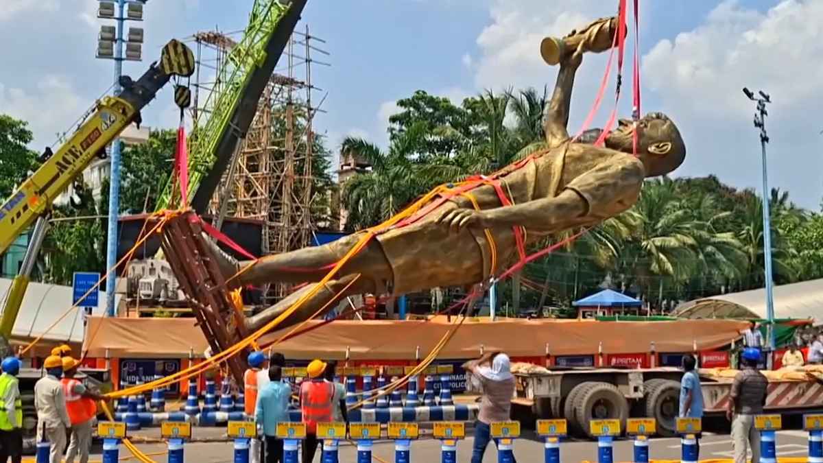 Messi-statue verschwindet: sicherheitslücke in kalkutta?