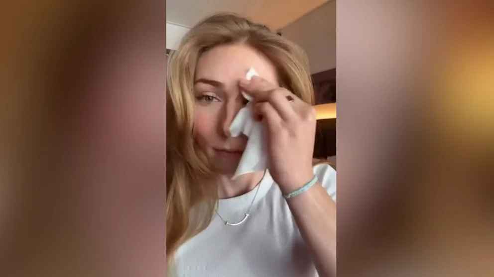Mikaela shiffrin: missgeschick mit dem rasierer im gesicht