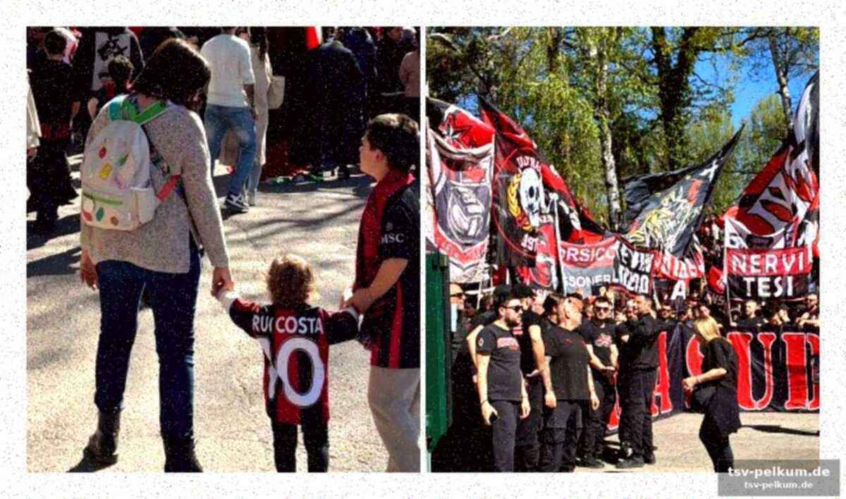 Ein meer aus rossoneri: leidenschaft pur