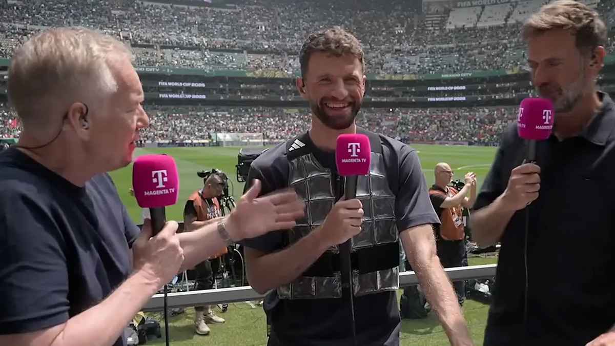 Müller überrascht: kühlweste im tv-einsatz sorgt für lacher
