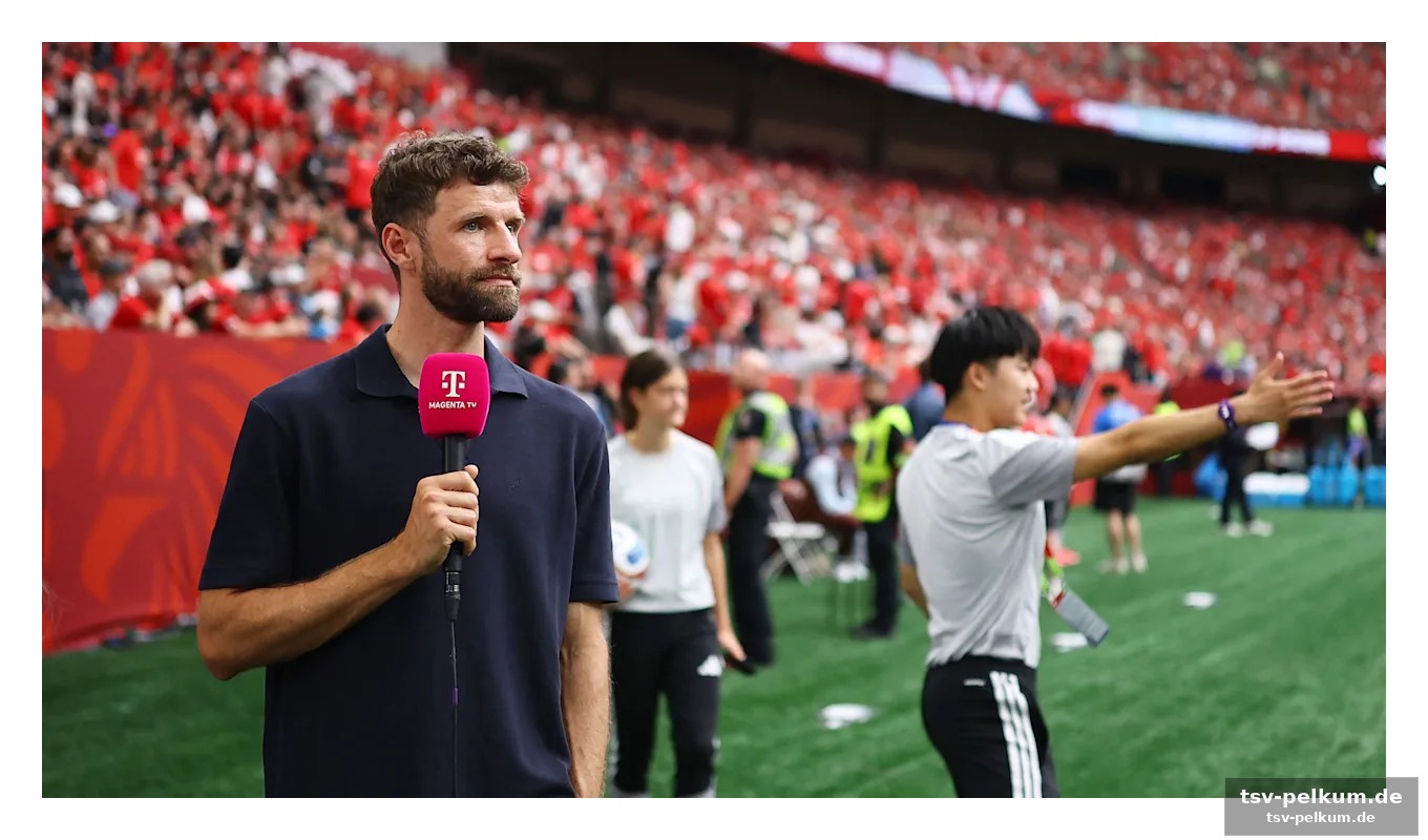 Der „hauptberuf“ ruft: müller beim training