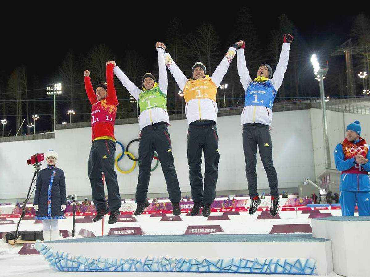 Nachträglicher olympiasieg: biathlon-staffel 2014 endlich mit gold!