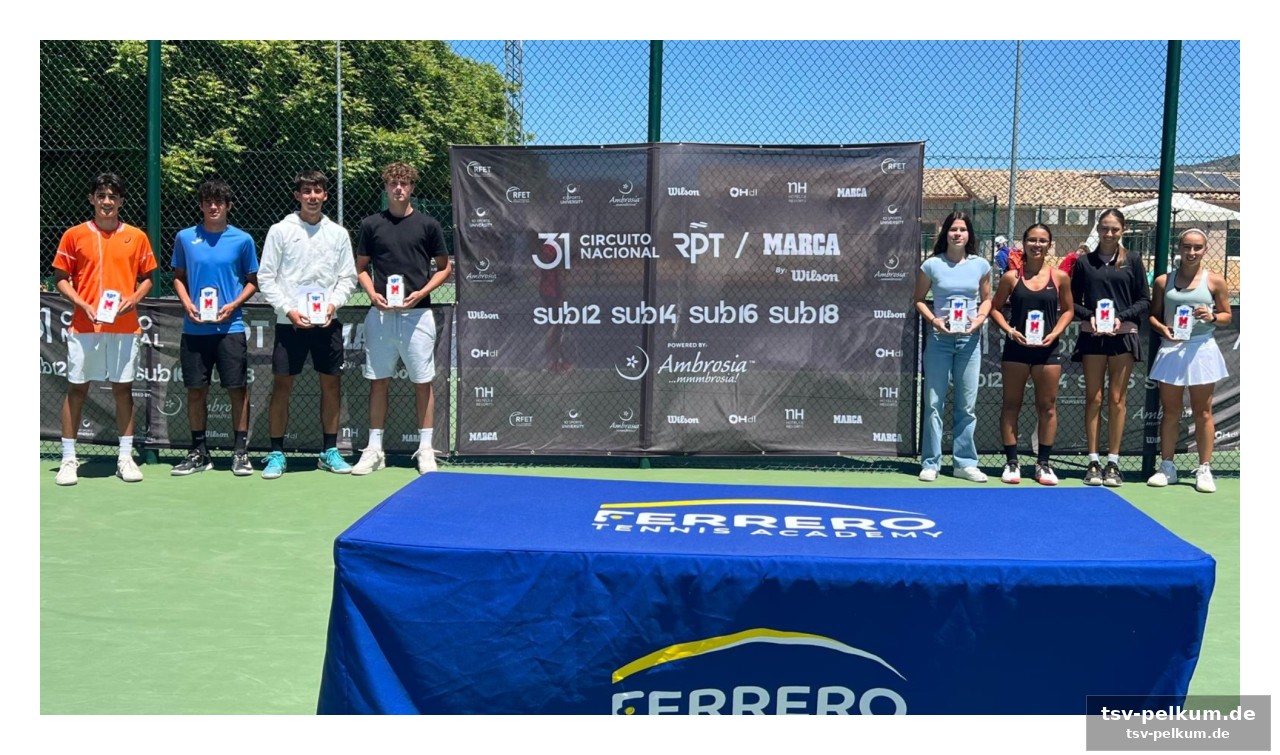 Drei tage voller tennis-action und weiterbildung