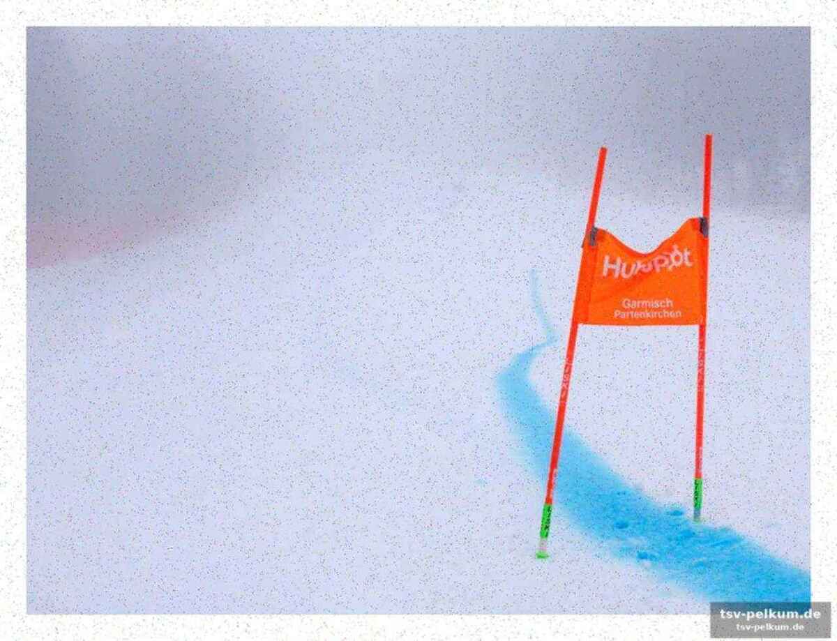 Eine piste in topform, die niemand sehen konnte
