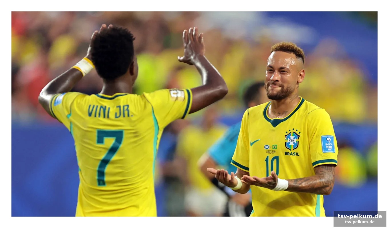 Vinicius junior stiehlt neymar den show