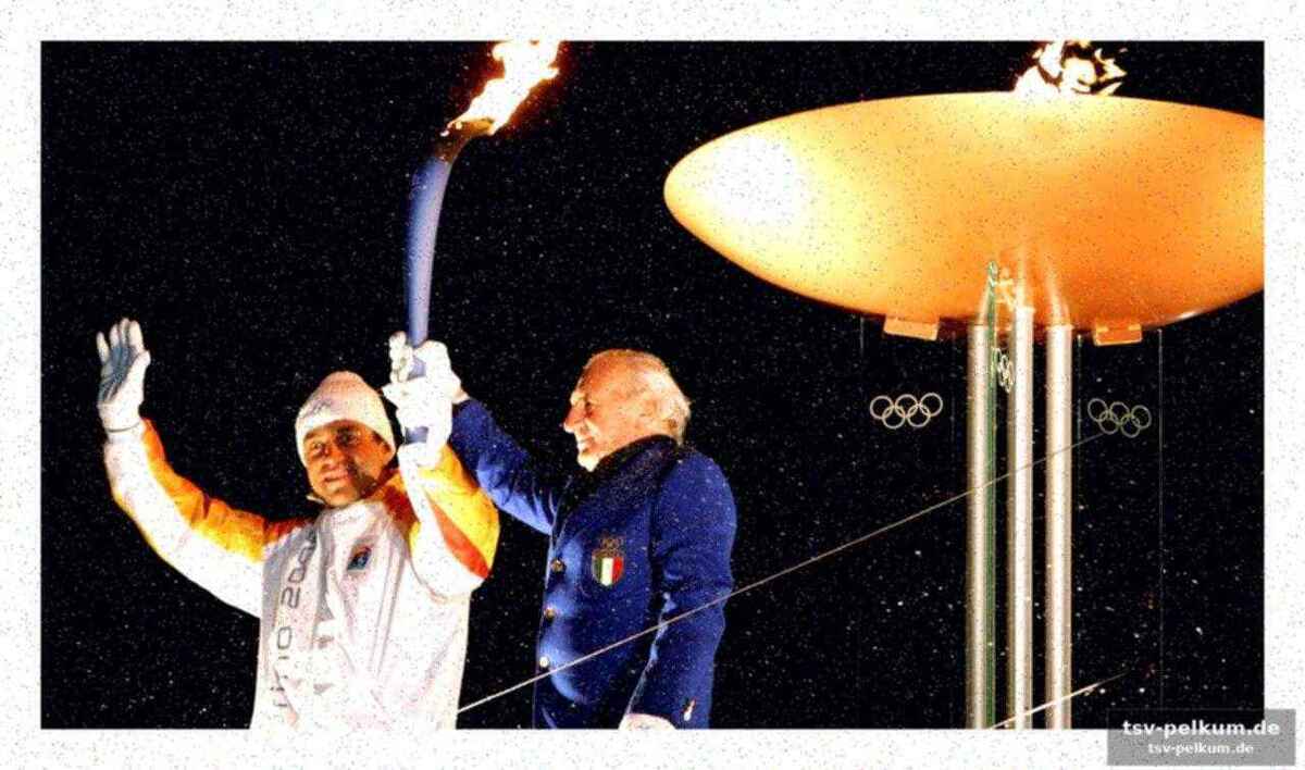 Ein sturz bei der eröffnungsfeier