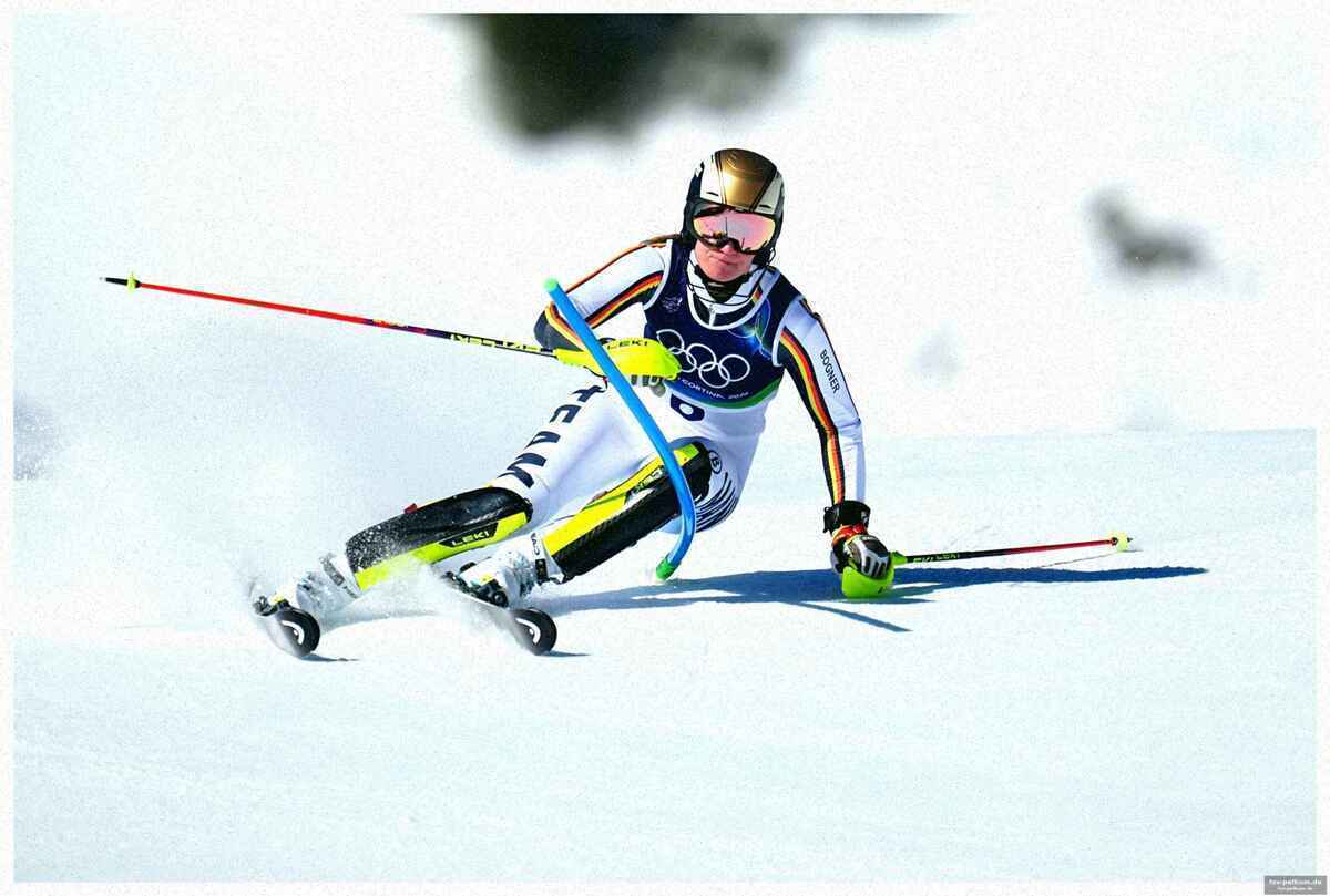 Ergebnisse nach dem ersten lauf: shiffrin in front