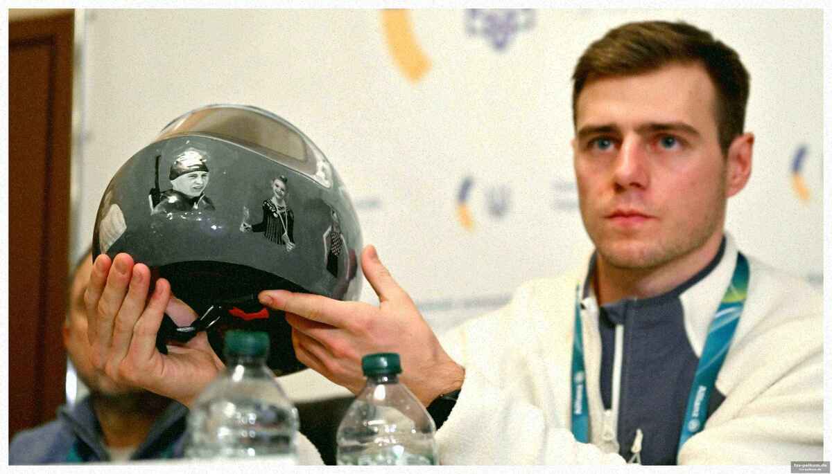 Der hintergrund: helm-protest für gefallene athleten