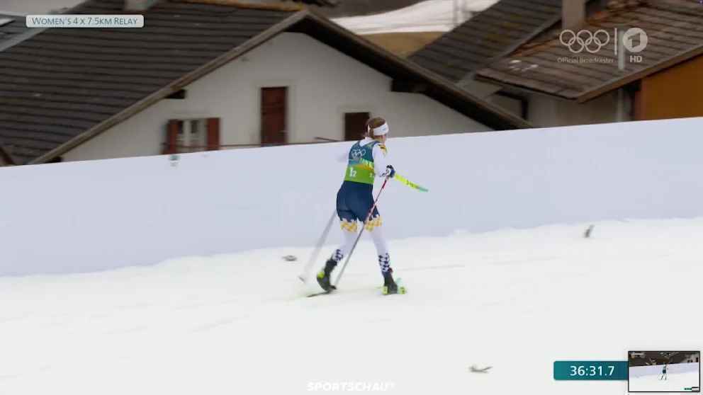 Olympia-drama im langlauf: ebba anderssons sturz und deutschlands knappes verpassen einer medaille