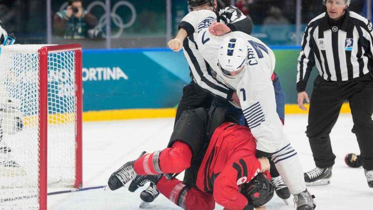 Olympia-eishockey: wilde prügelei zwischen kanada und frankreich sorgt für aufsehen