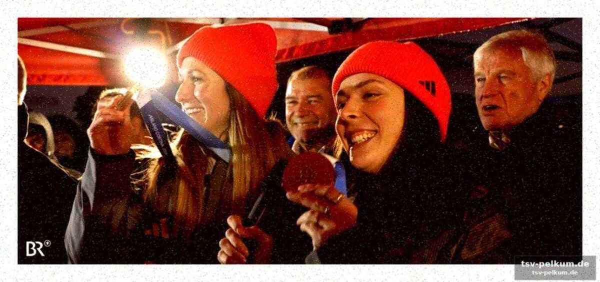 Curling-team und weitere athleten