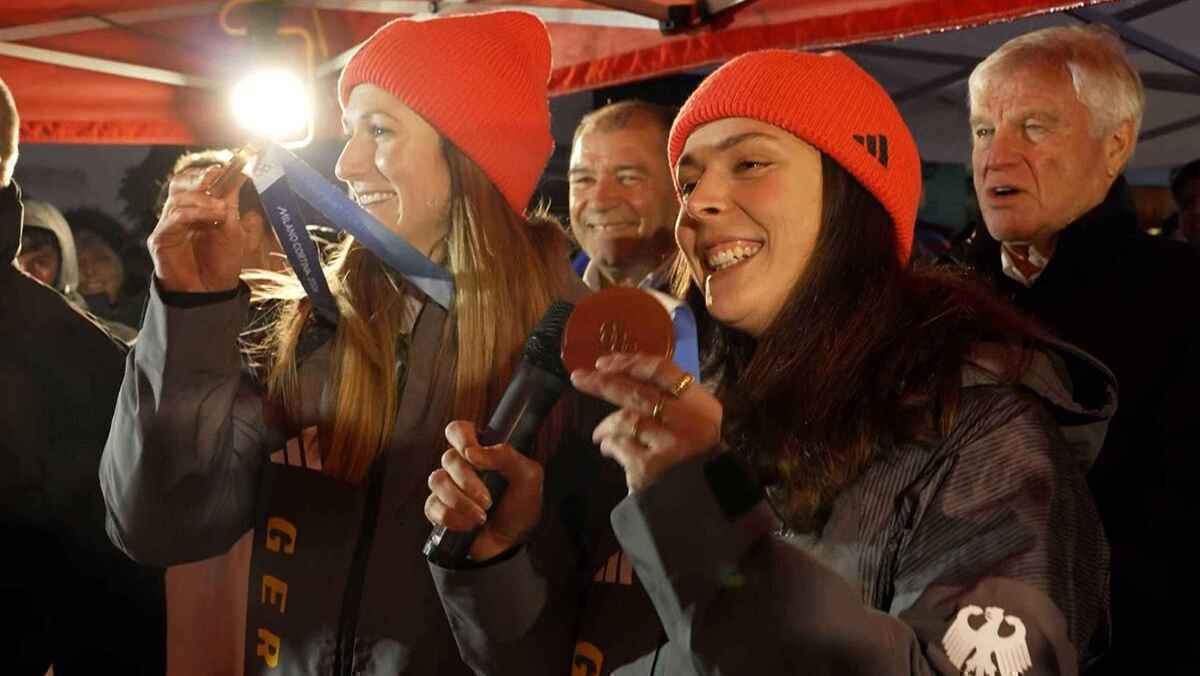 Olympia-empfang in oberstdorf: jubel für die deutschen medaillengewinner
