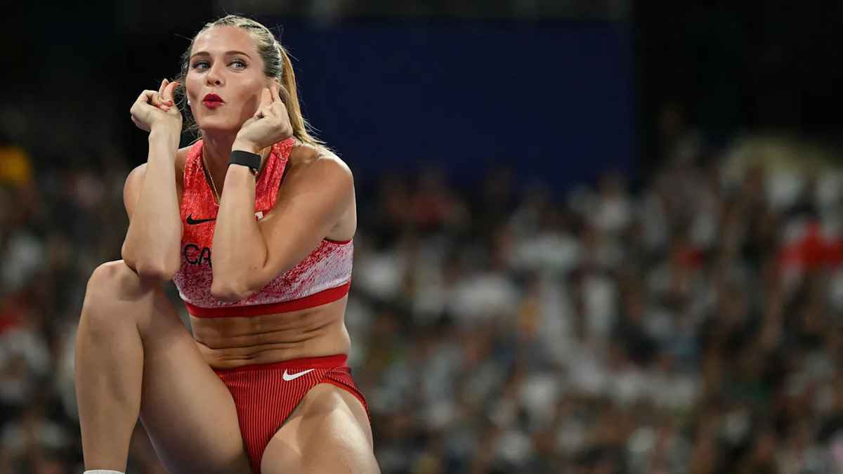 Olympia-heldin kehrt dem hochsprung den rücken zu – dessous-karriere winkt!