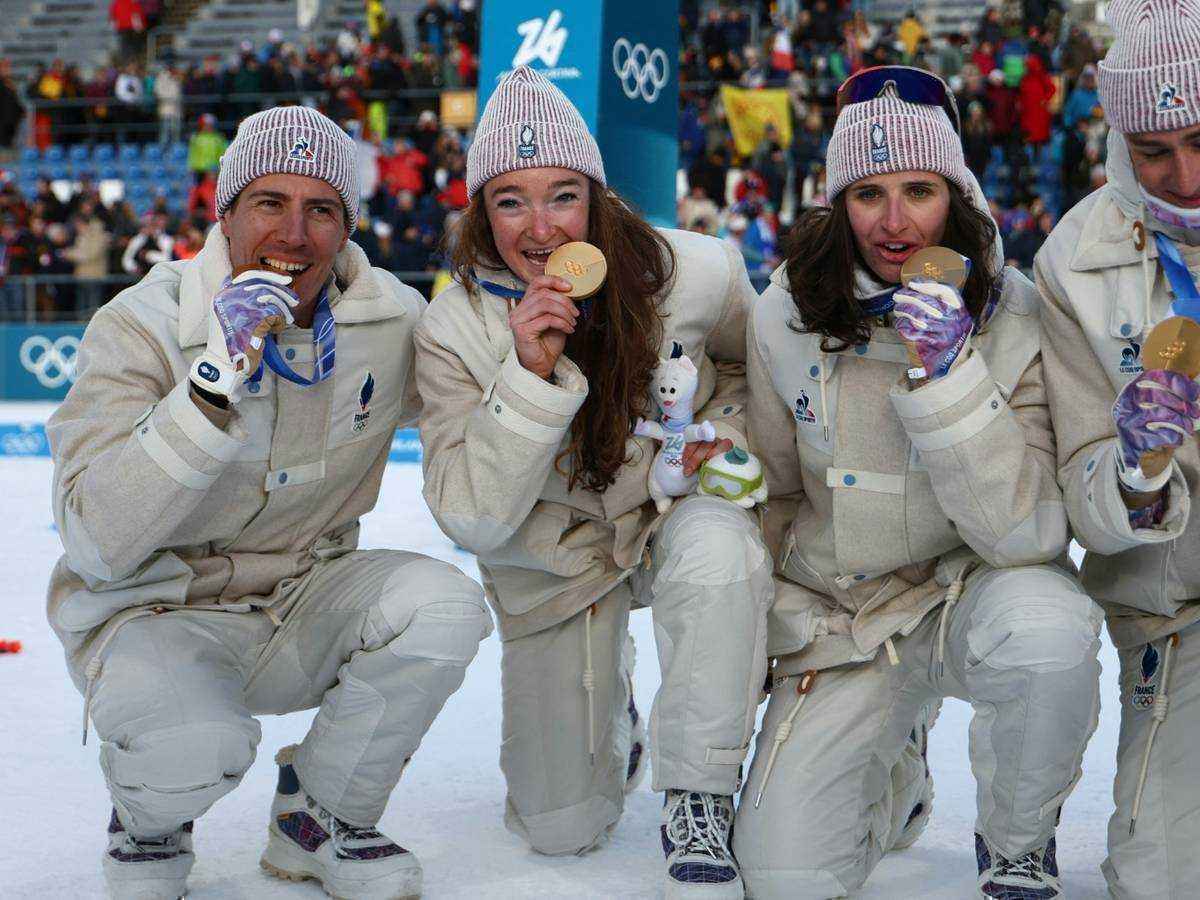 Olympiasieg für frankreich: biathlon-mixed-staffel feiert gold in antholz