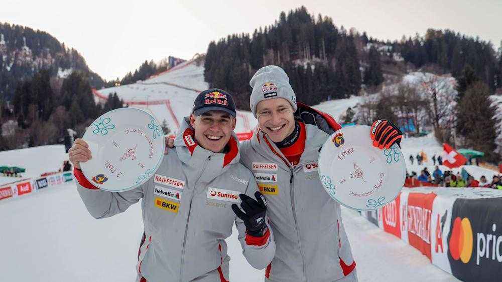 Olympische abfahrt in bormio: schweiz unter druck, italien legt vor