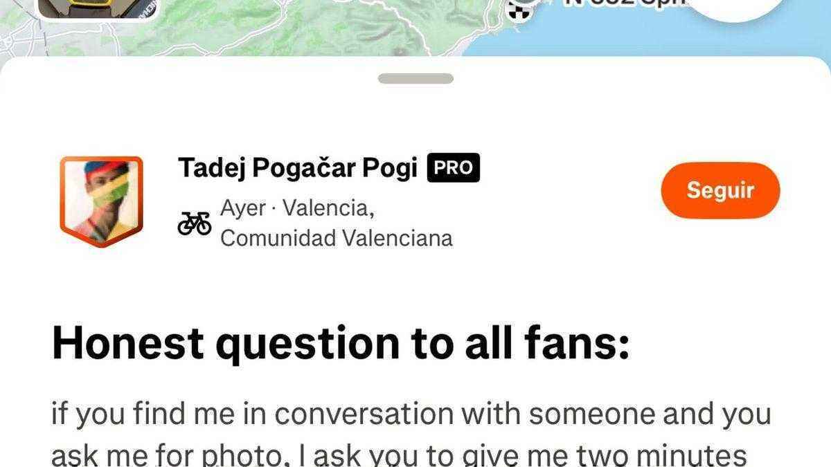 Pogacar erlebt frust: fan zeigt ihm den mittelfinger während des trainings