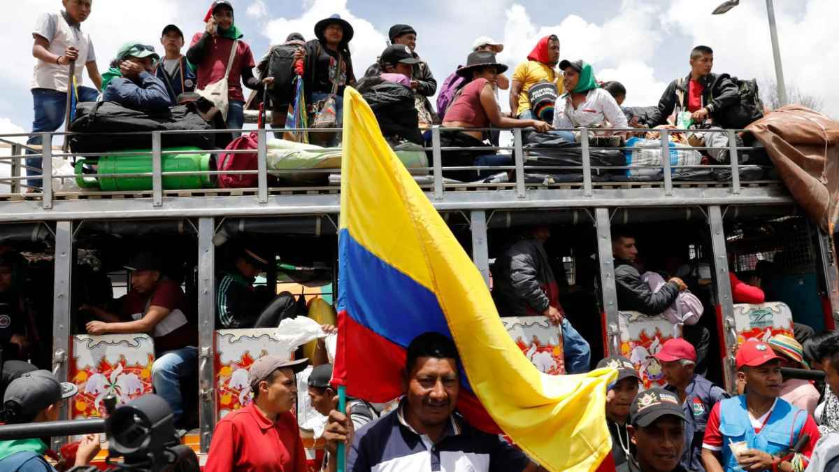 Proteste in bogotá: misak-gemeinschaft fordert sicherheit und landrechte!