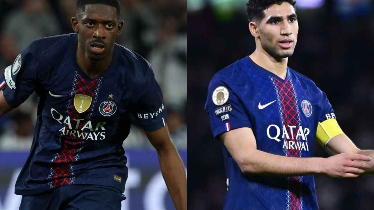 Psg: dembélé und hakimi vor champions-league-finale im training!
