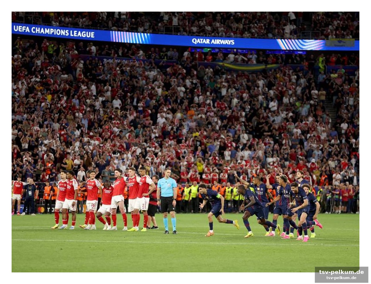Italien und spanien feiern psg
