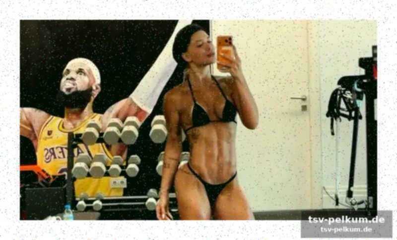 Der brasilianische star und seine fitness-affine partnerin