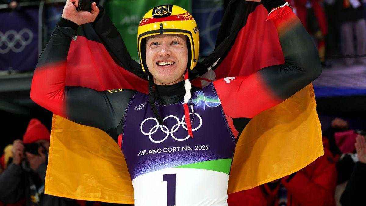 Rodel-gold für deutschland bei olympia mailand cortina 2026: langenhan macht den auftakt