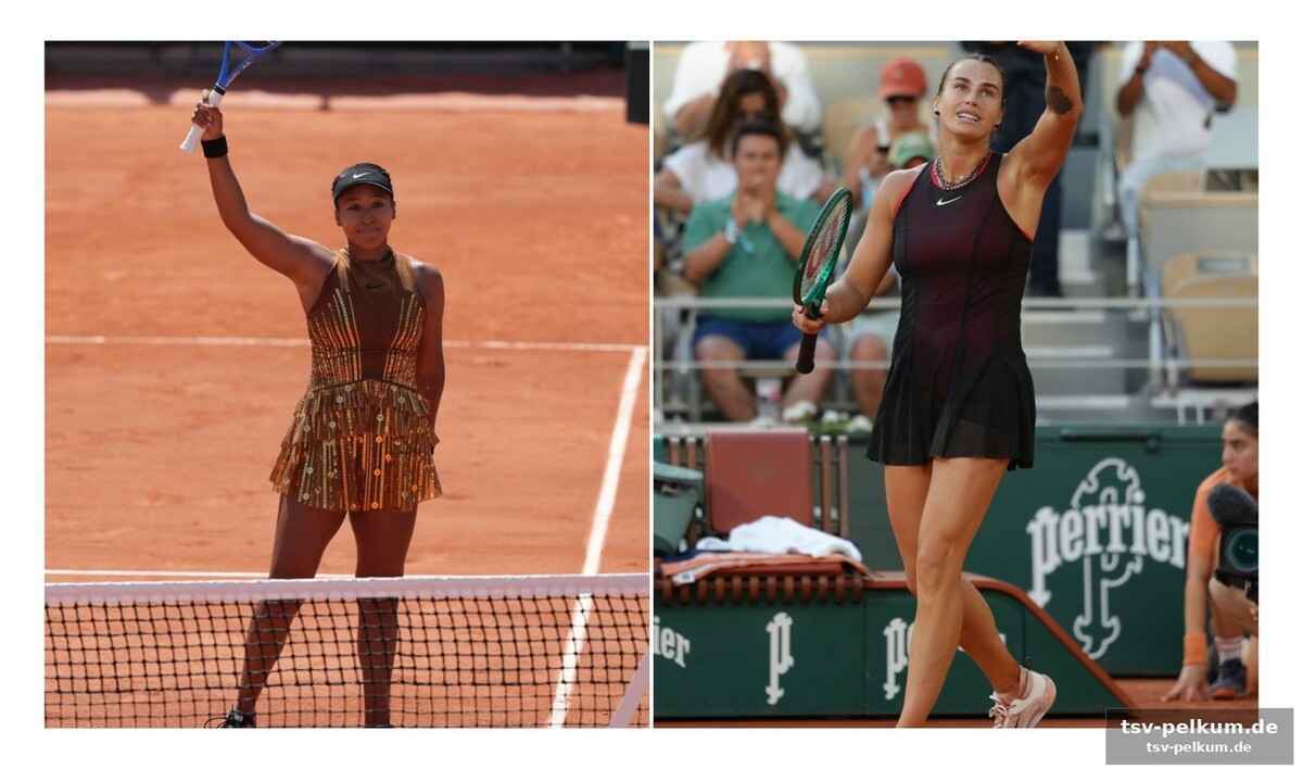 Diamanten, paillettenbesetzte kleider und die neue ära des tennis-looks