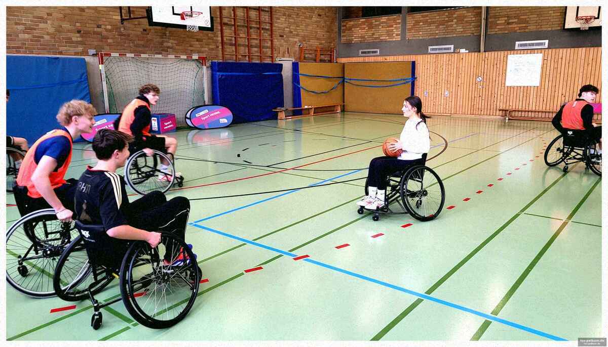 Die herausforderung: basketball aus dem rollstuhl