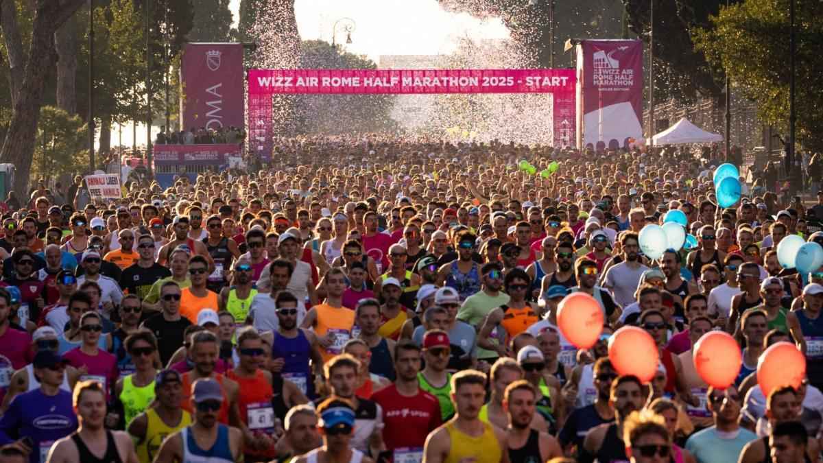 Rom-marathon: rekordstart mit fast 40.000 läufern!