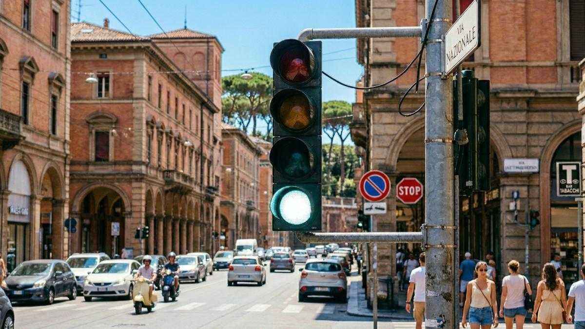 Rom-verkehr: neue ampelfarbe für selbstfahrende autos geplant!