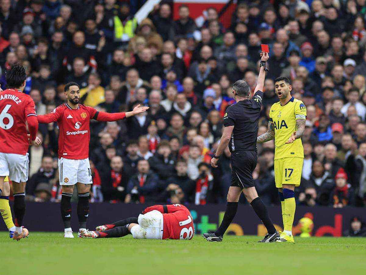 Rote karte für romero: brutales foul an casemiro erschüttert die premier league