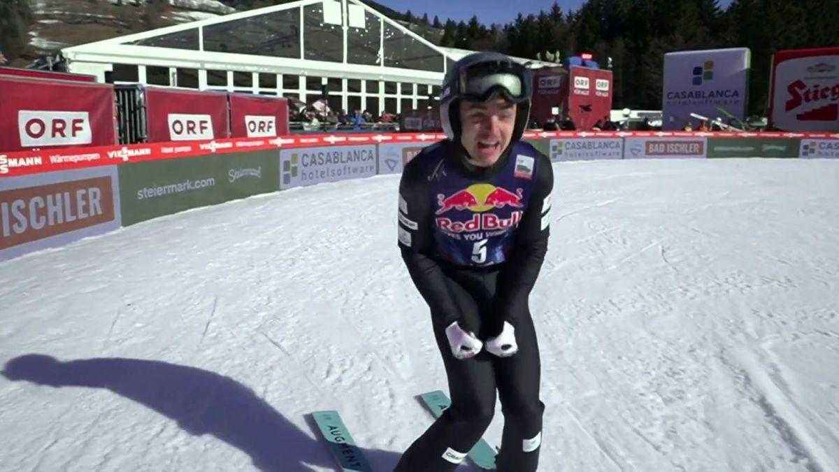 Rydzek fliegt beim skiflug-debüt auf, lamparter führt