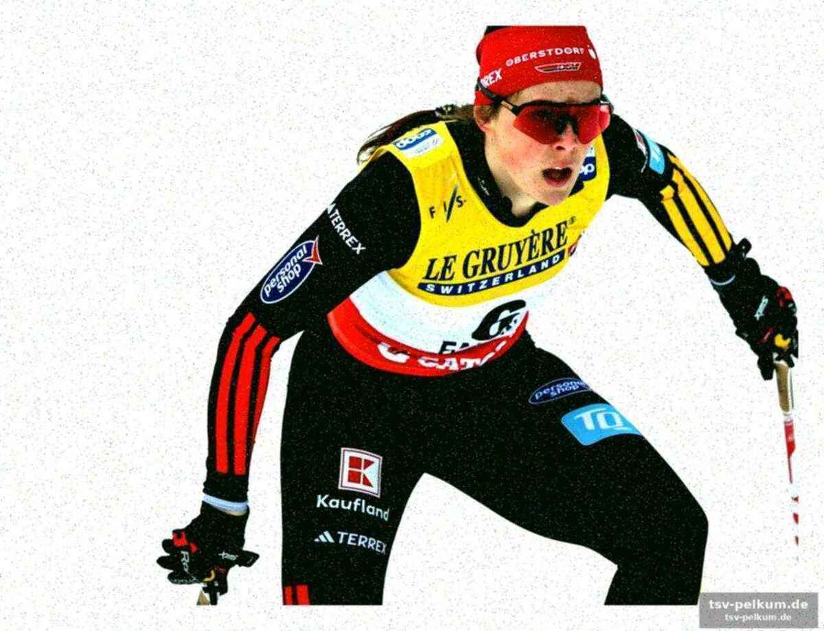 Männer laufen sich fest, kläbo fliegt