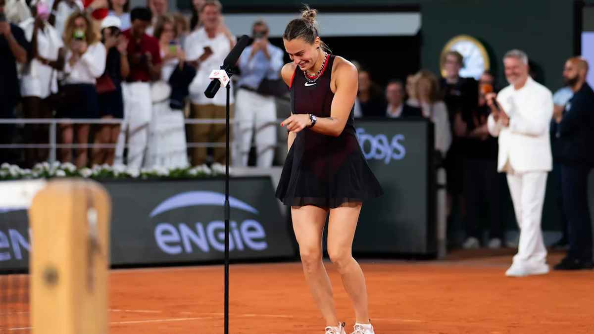Sabalenka feiert sieg – mit moonwalk!